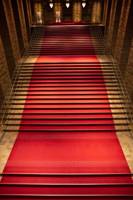 Grand entrance to the casino featuring an elegant red carpet welcome